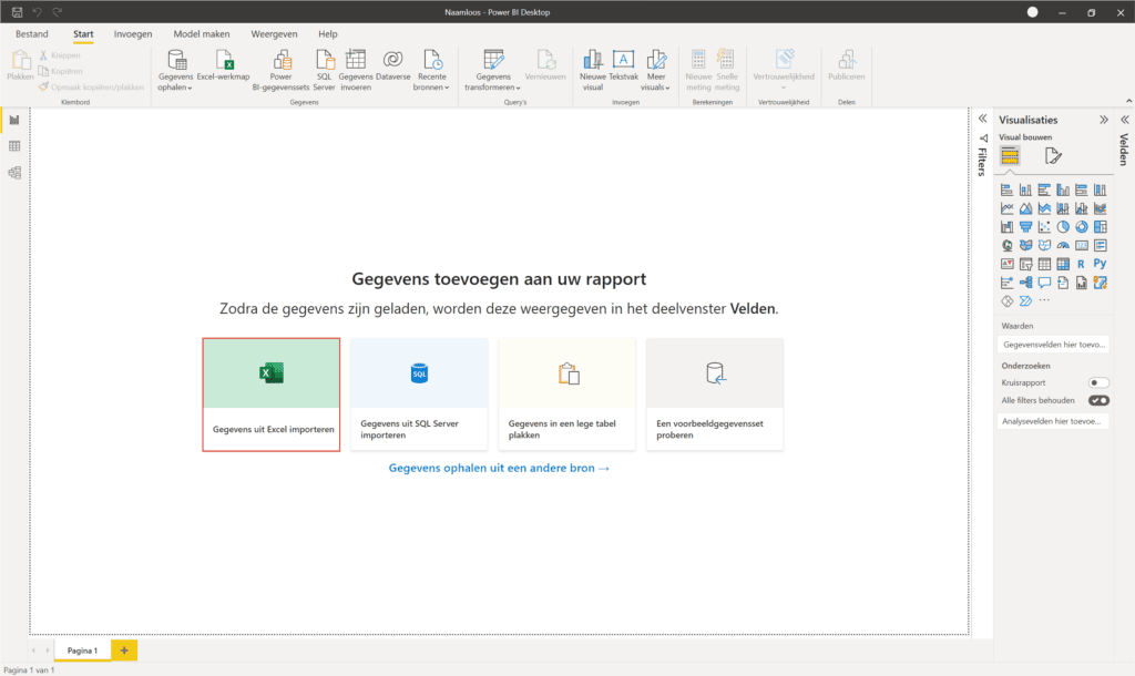 Gegevens uit Excel importeren